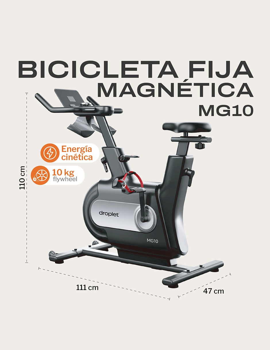 Bicicleta fija modelo mg10 de acero 11