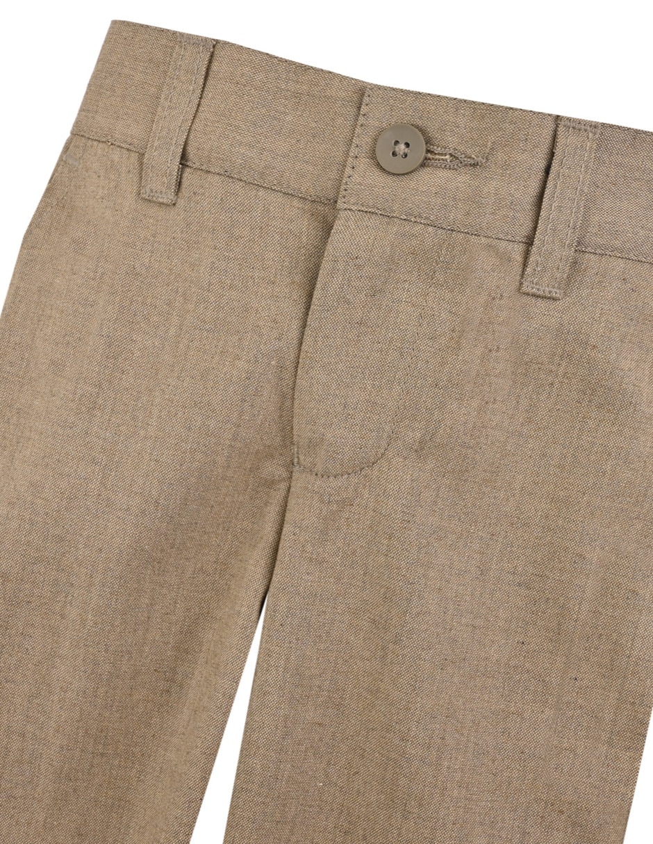 Pantalón con resorte de vestir yale básico para niño