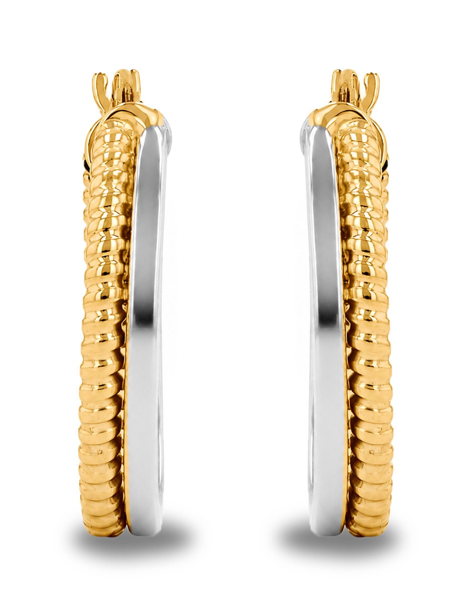 Arracadas joyerias bizzarro de oro amarillo 10 k con acabado brillante