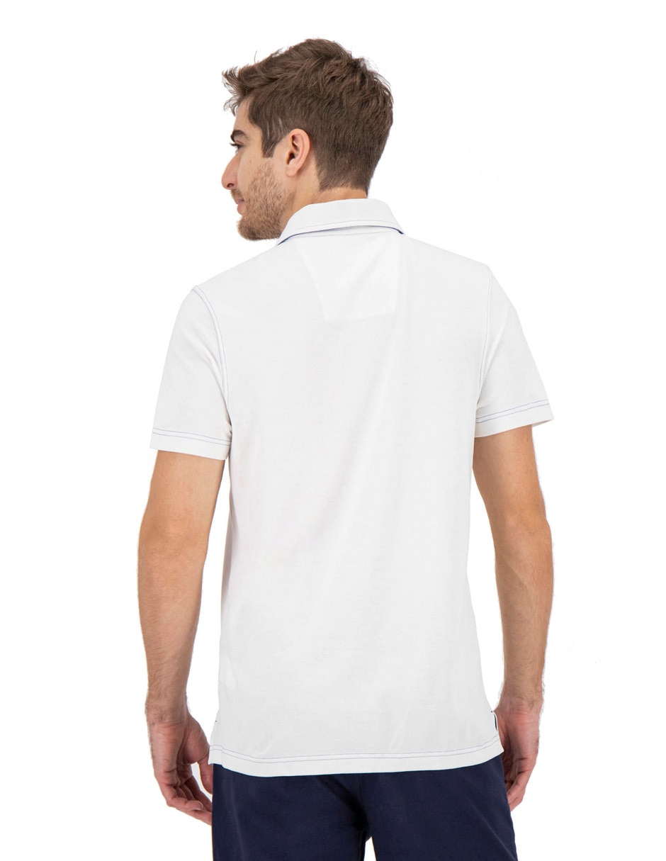 Playera nautica cuello polo para hombre 3