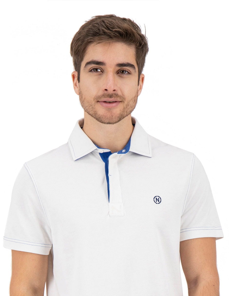 Playera nautica cuello polo para hombre 4