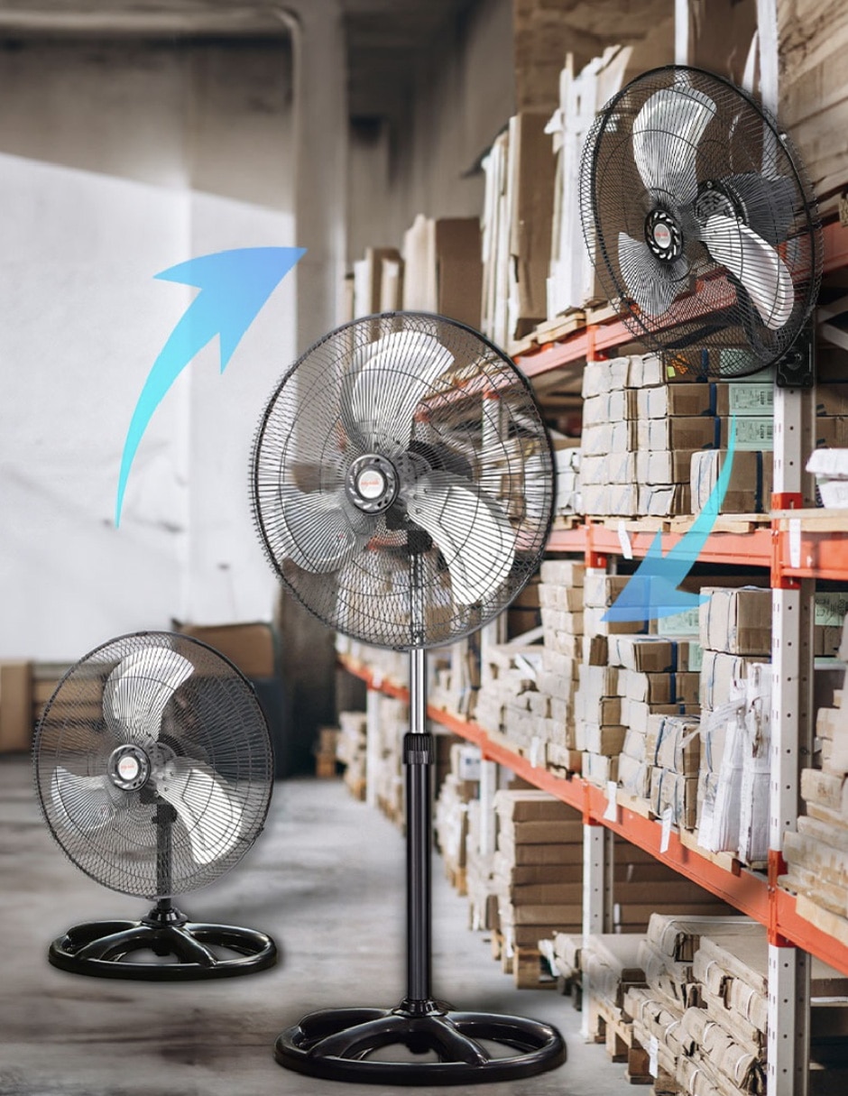 Ventilador de pedestal 3 velocidades 4