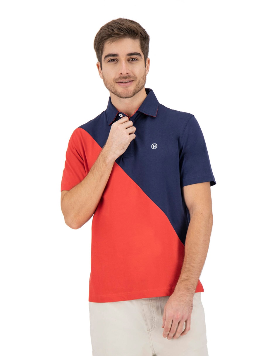 Playera nautica cuello polo para hombre 2