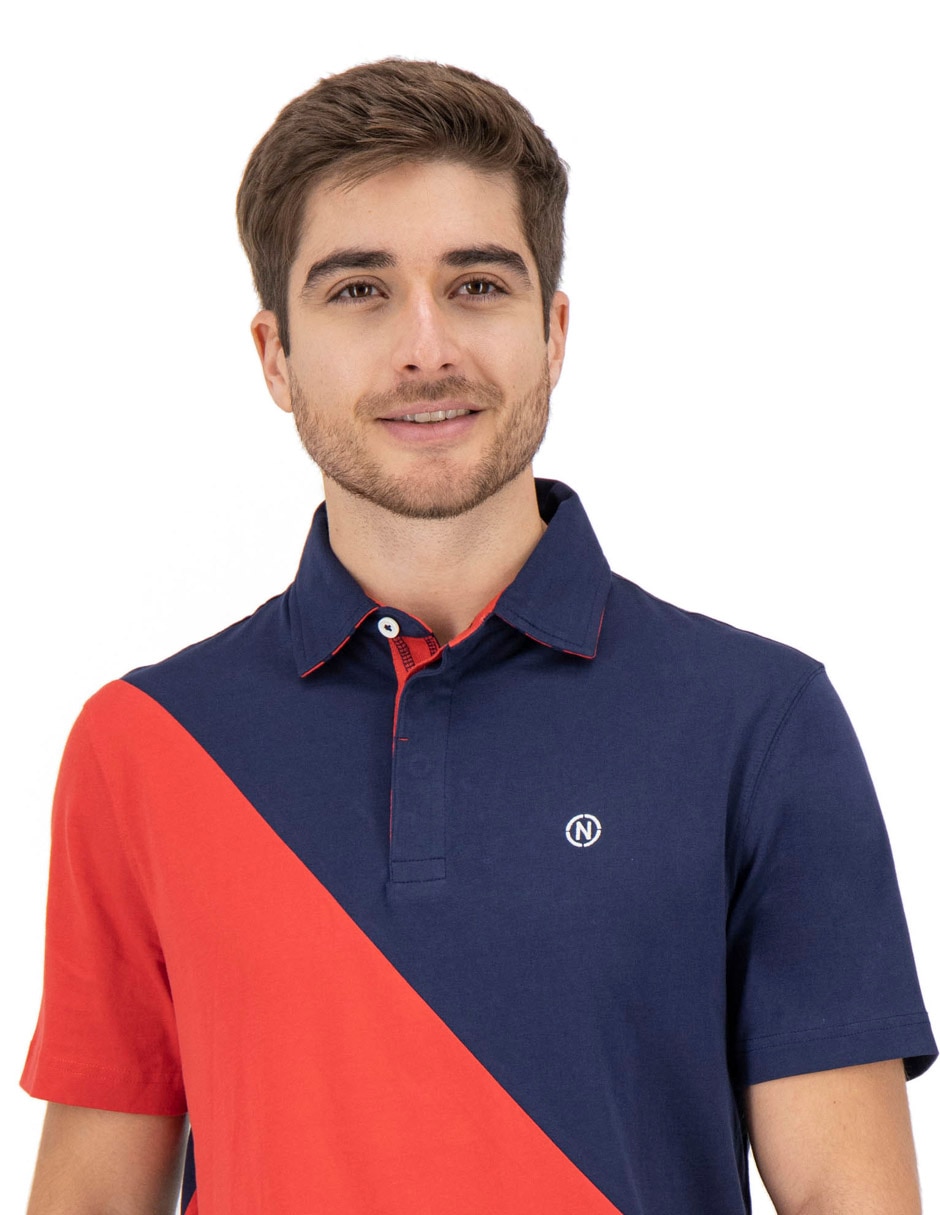 Playera nautica cuello polo para hombre 3