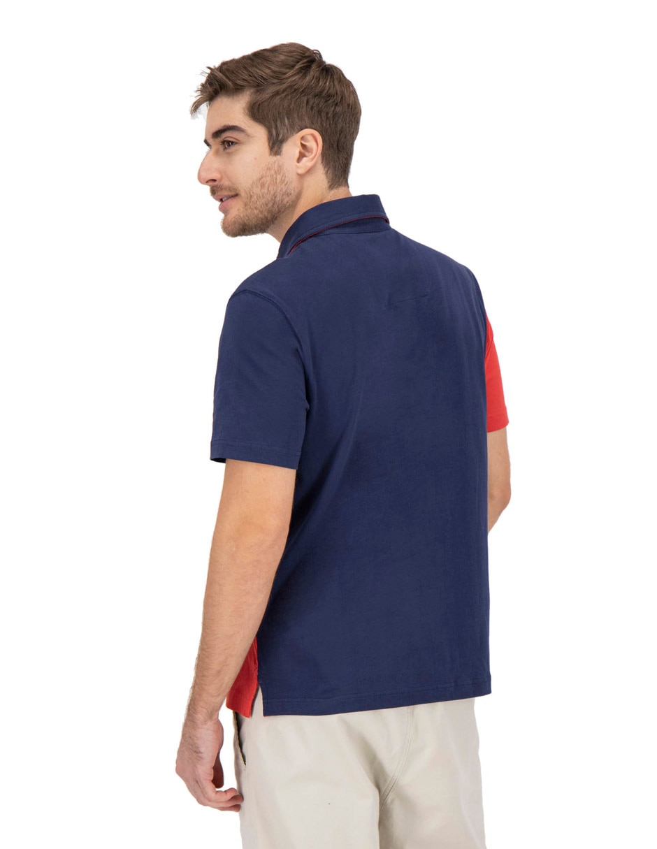 Playera nautica cuello polo para hombre 4
