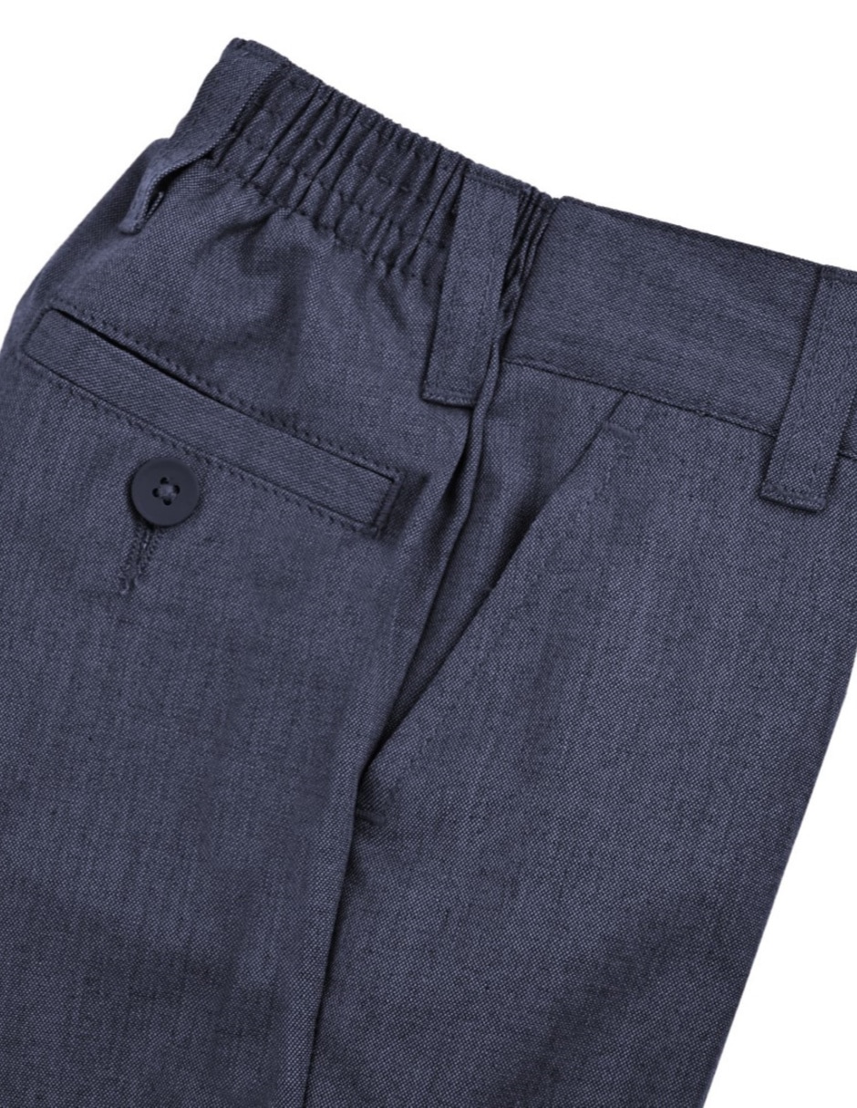 Pantalón con resorte de vestir básico para niño 3