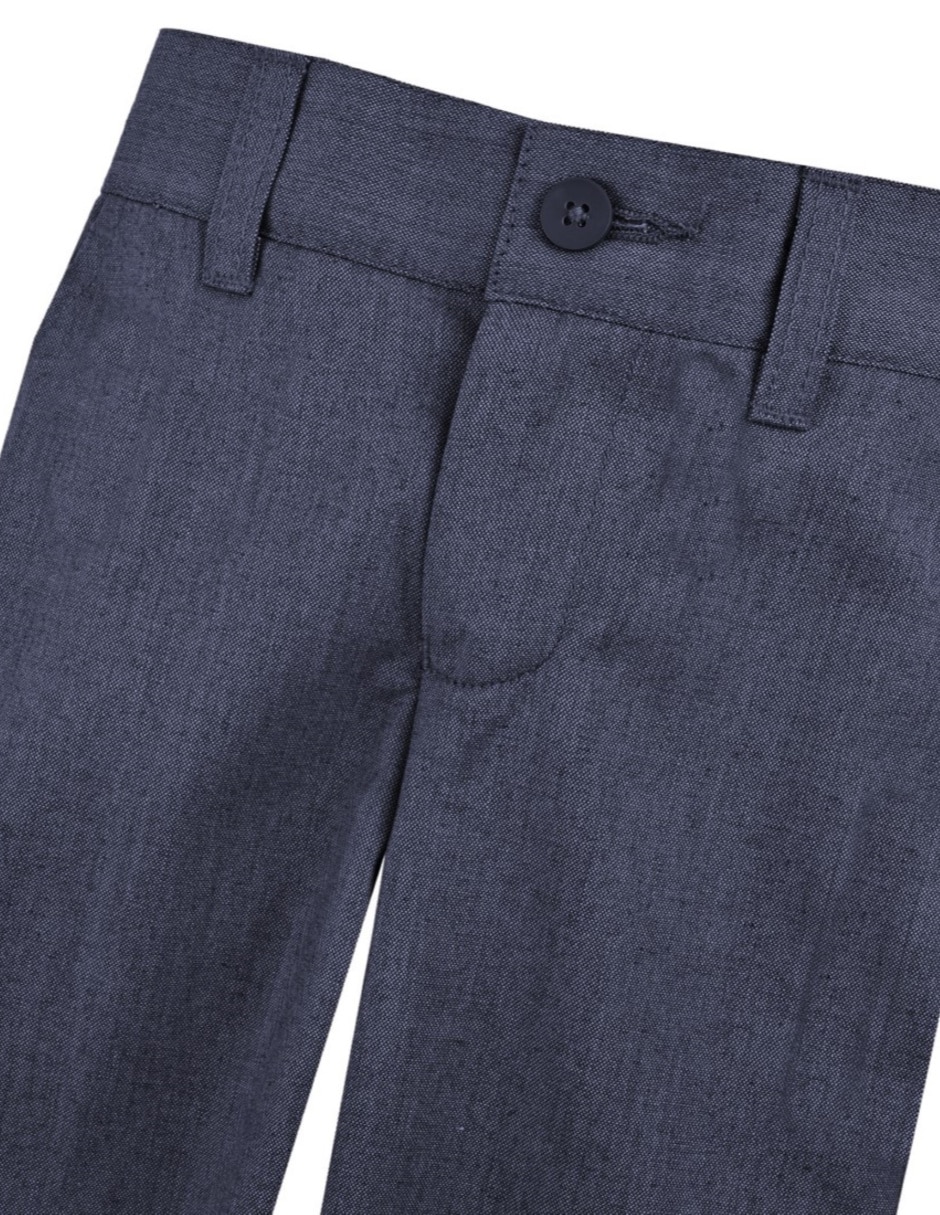 Pantalón con resorte de vestir básico para niño 4