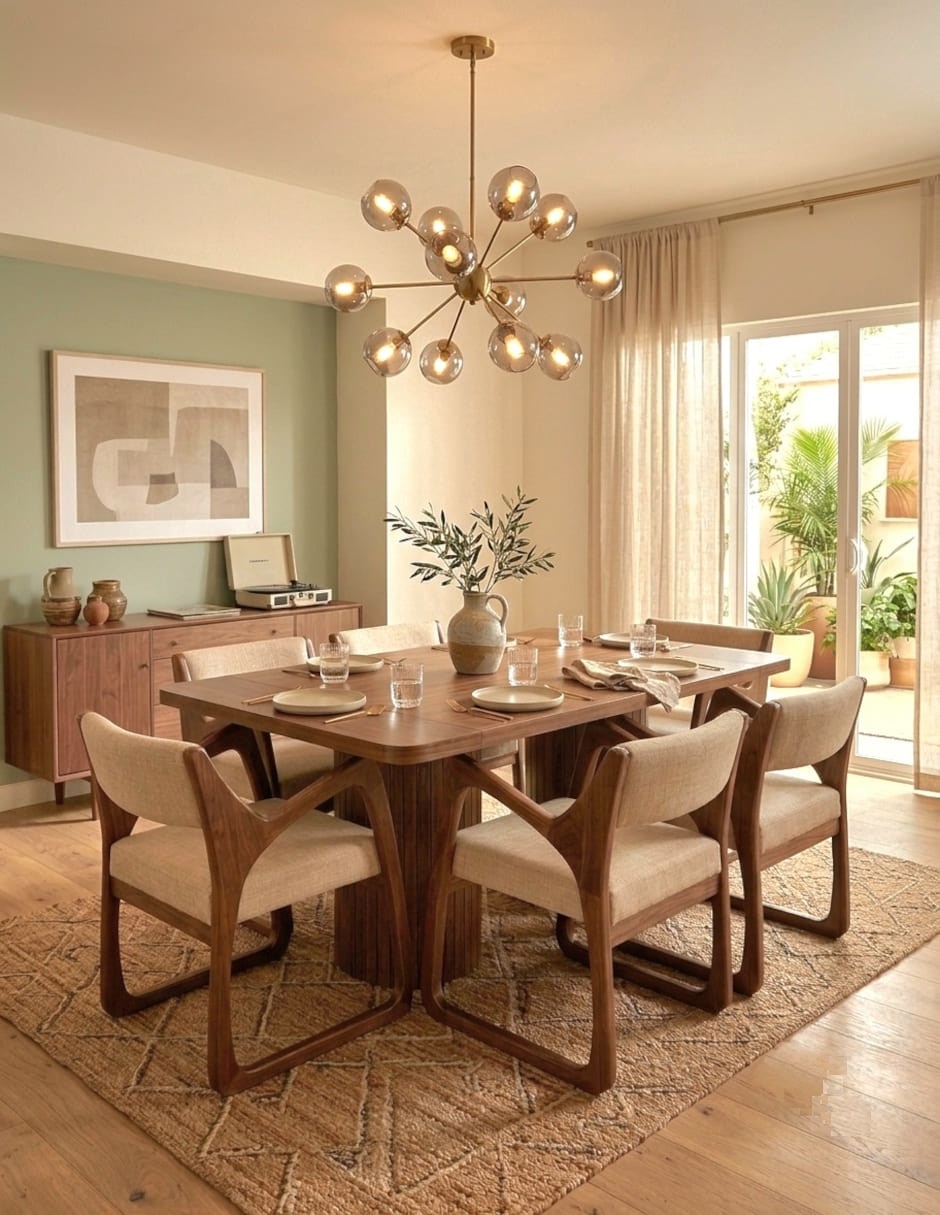 Comedor para 6 personas de madera 8