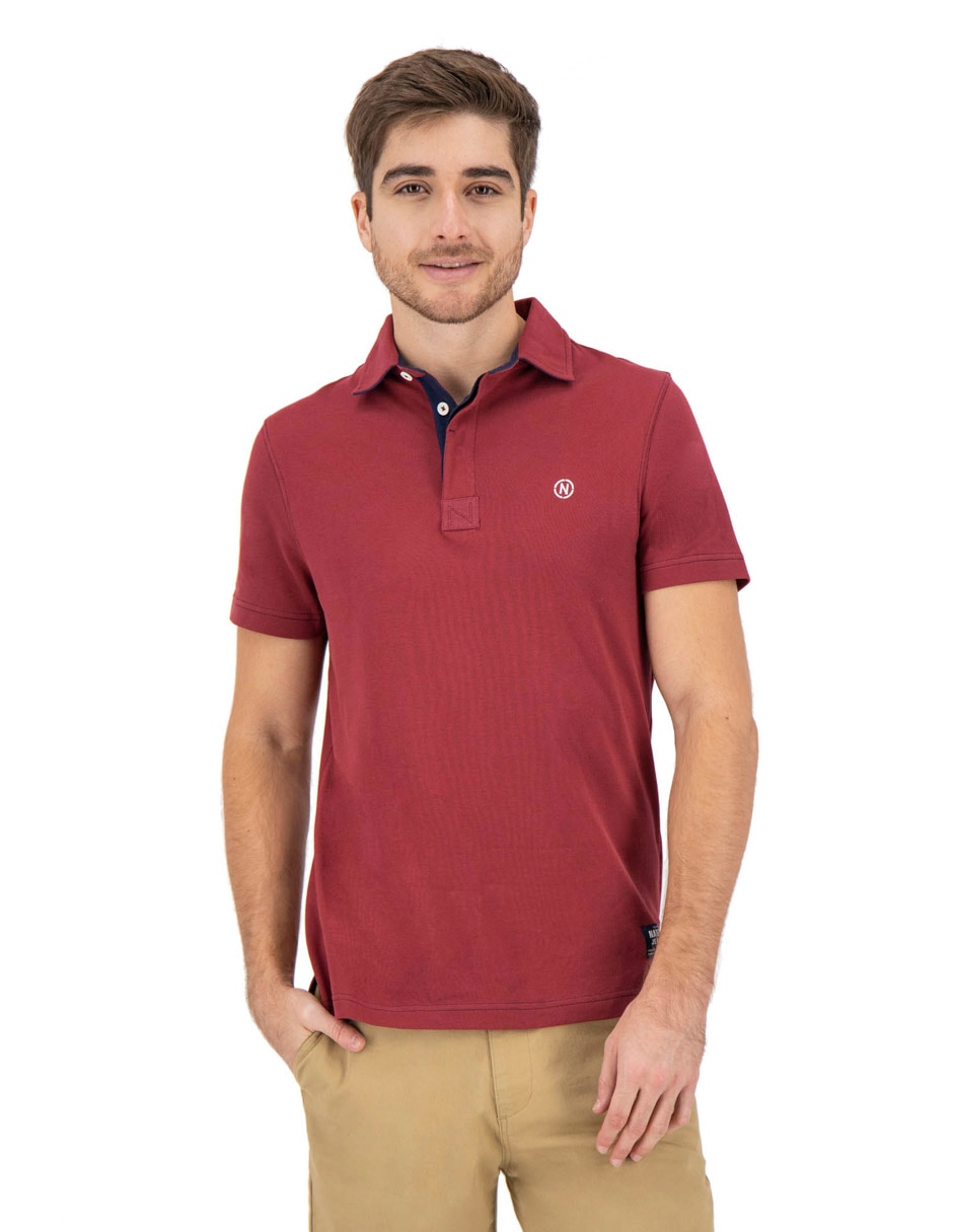 Playera nautica cuello polo para hombre 2