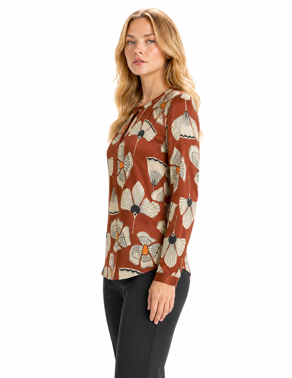Blusa foley's manga larga para mujer