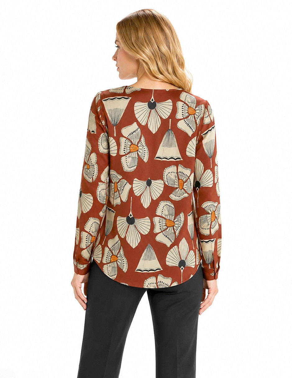 Blusa foley's manga larga para mujer