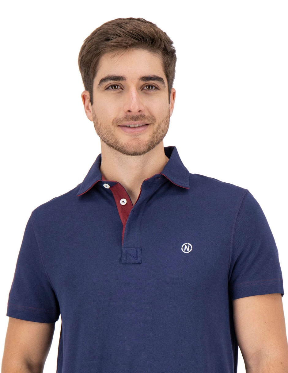 Playera nautica cuello polo para hombre 3