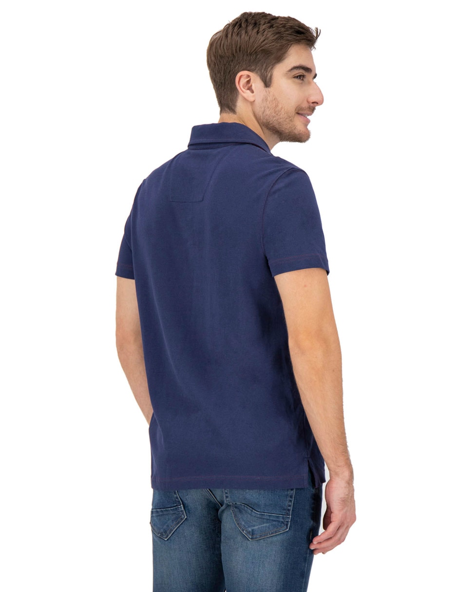 Playera nautica cuello polo para hombre 4