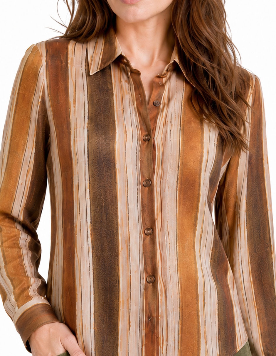 Blusa foley's manga larga para mujer