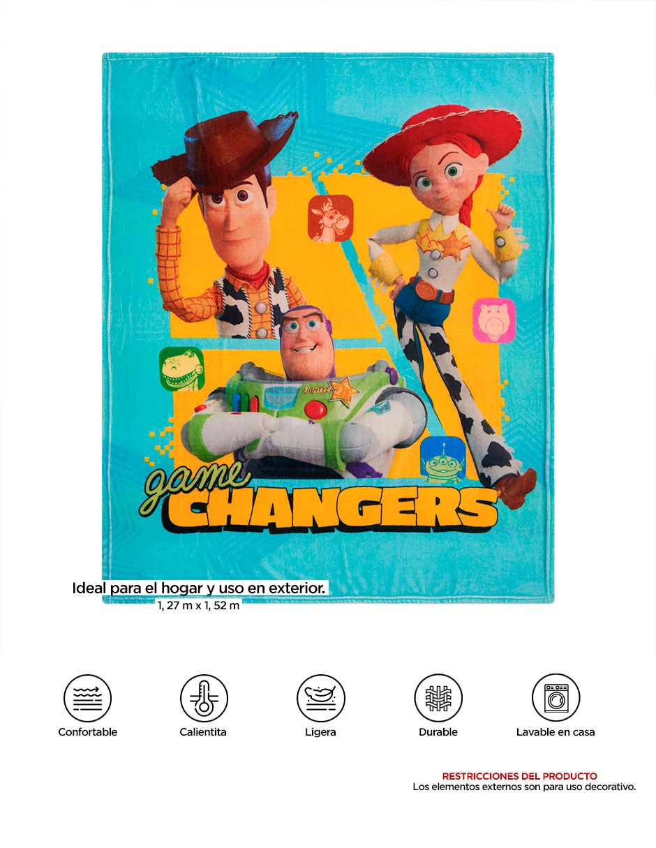 Cobertor toy story 5 frazada serenity game estampado infantil 6