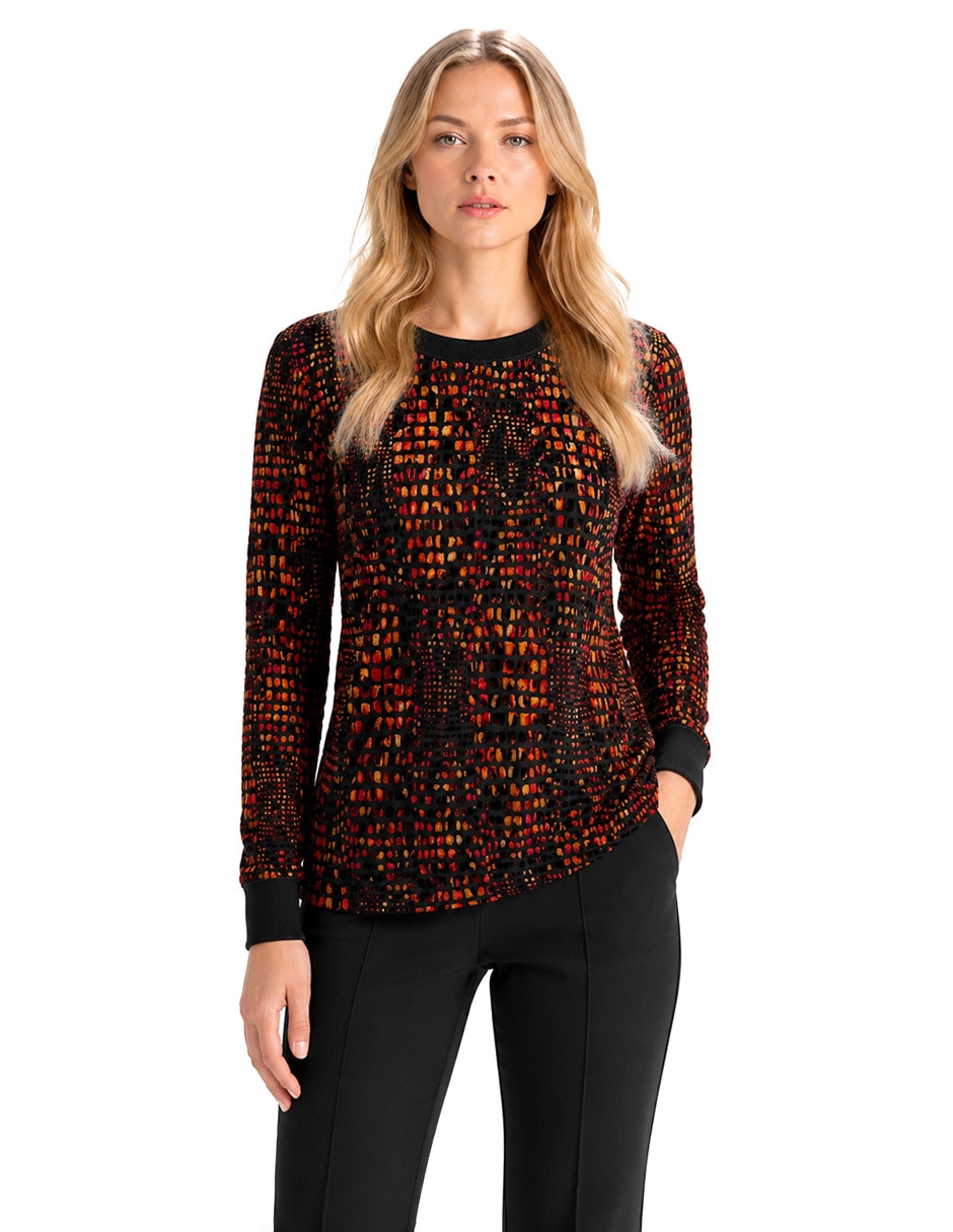 Blusa foley's manga larga para mujer