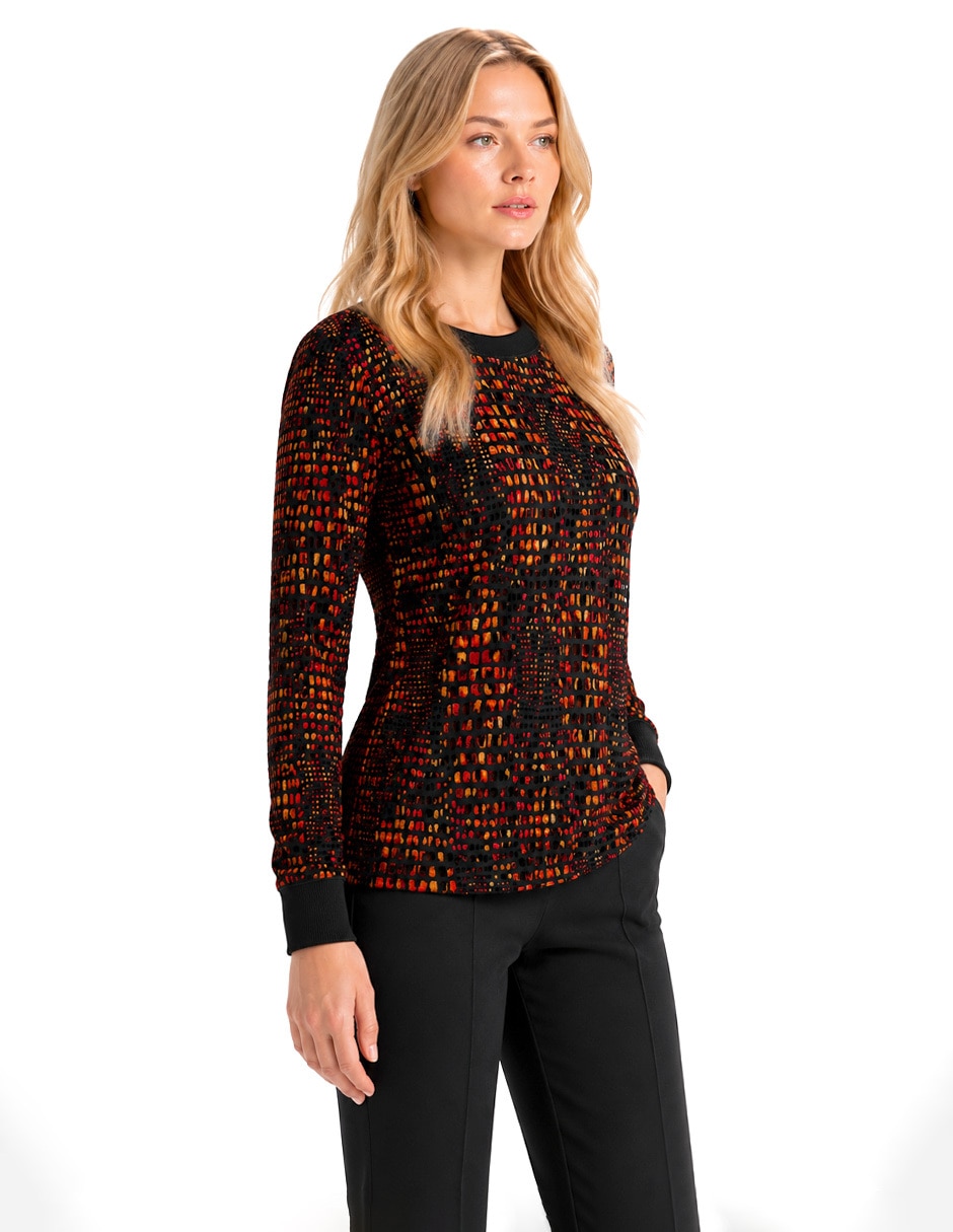 Blusa foley's manga larga para mujer
