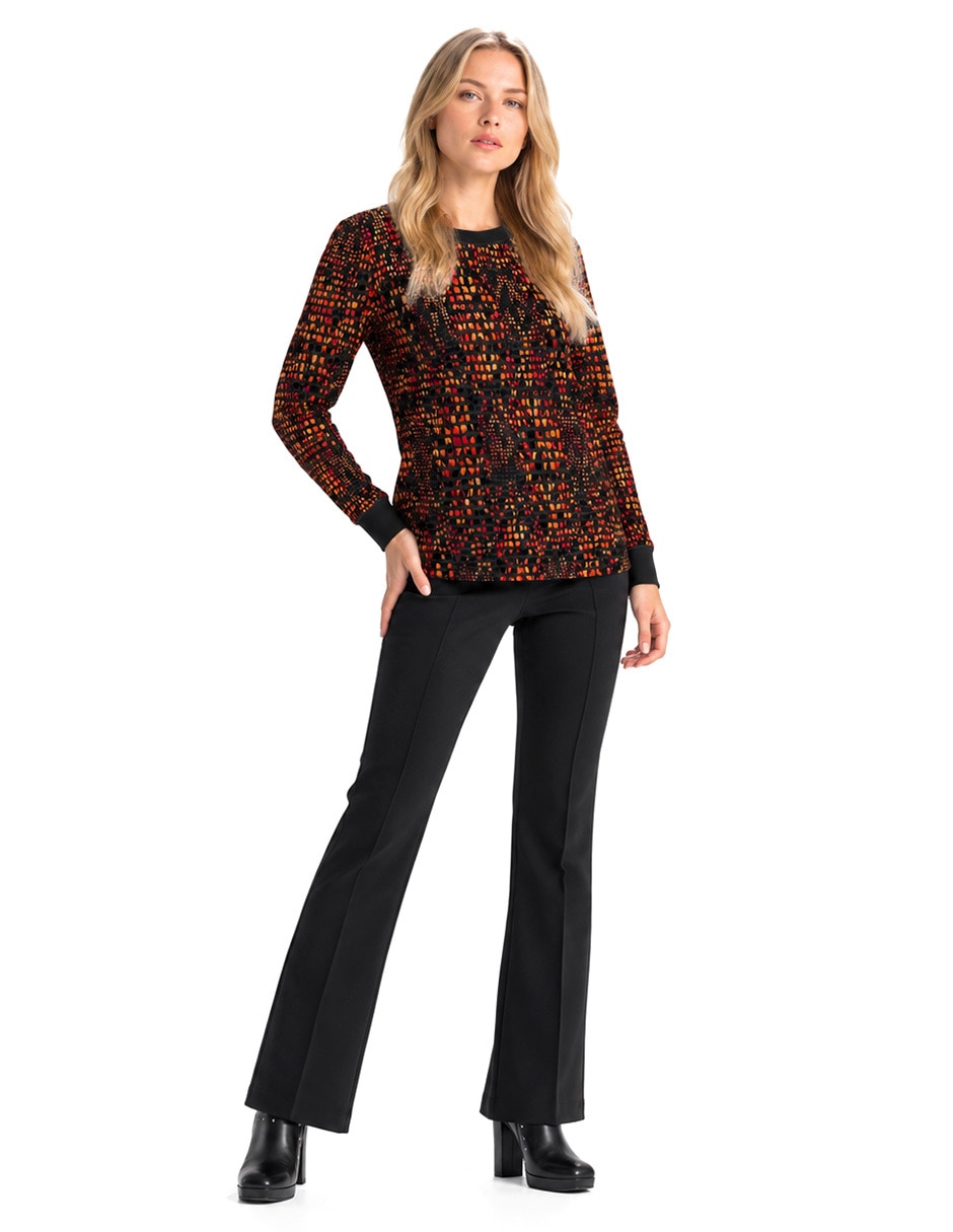 Blusa foley's manga larga para mujer
