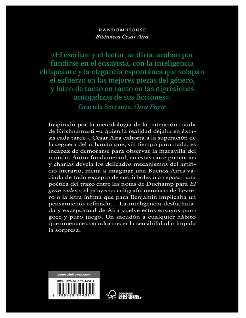 Libro actos de presencia-césar aira-random house de cesar aira 3