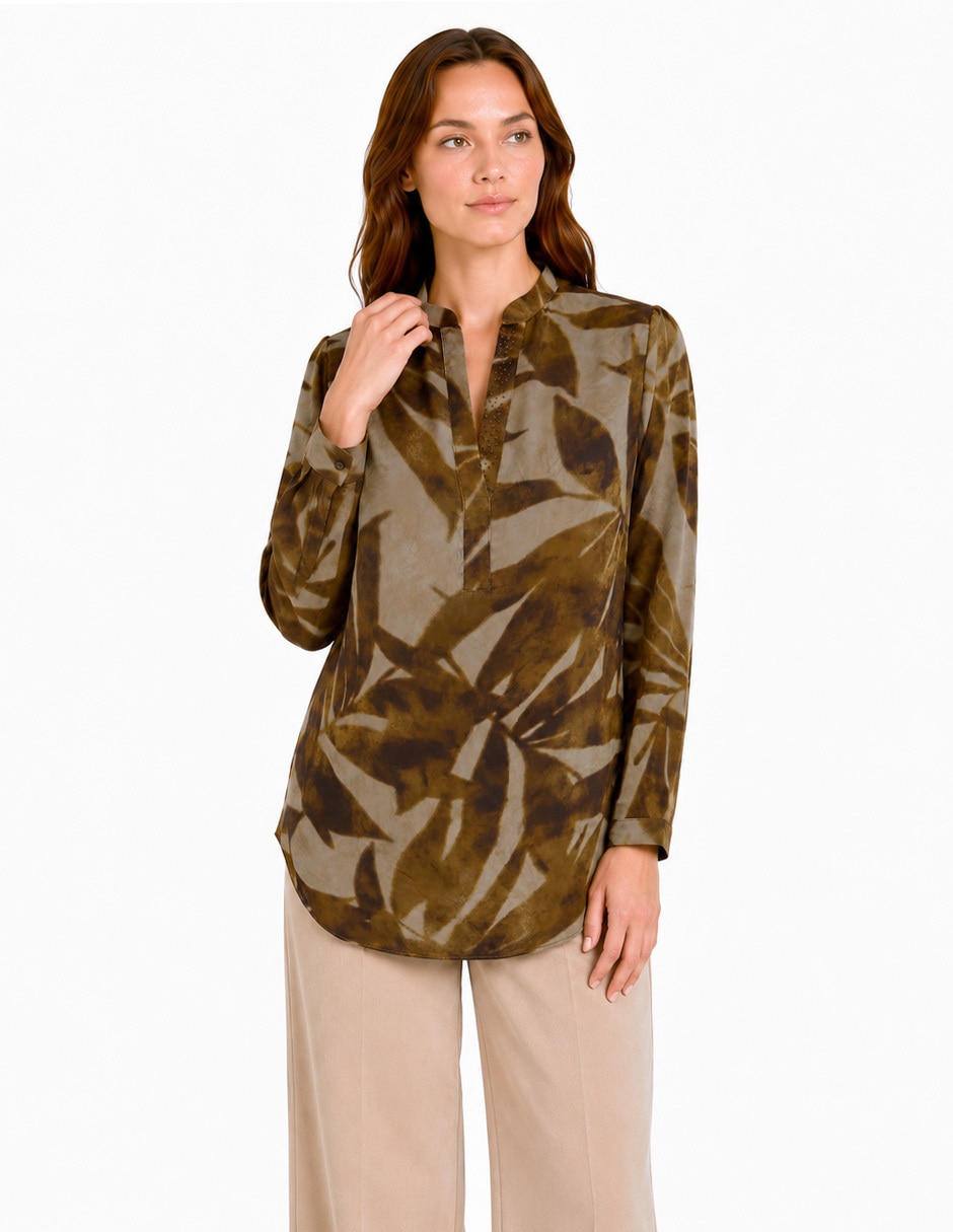 Blusa foley's manga larga para mujer