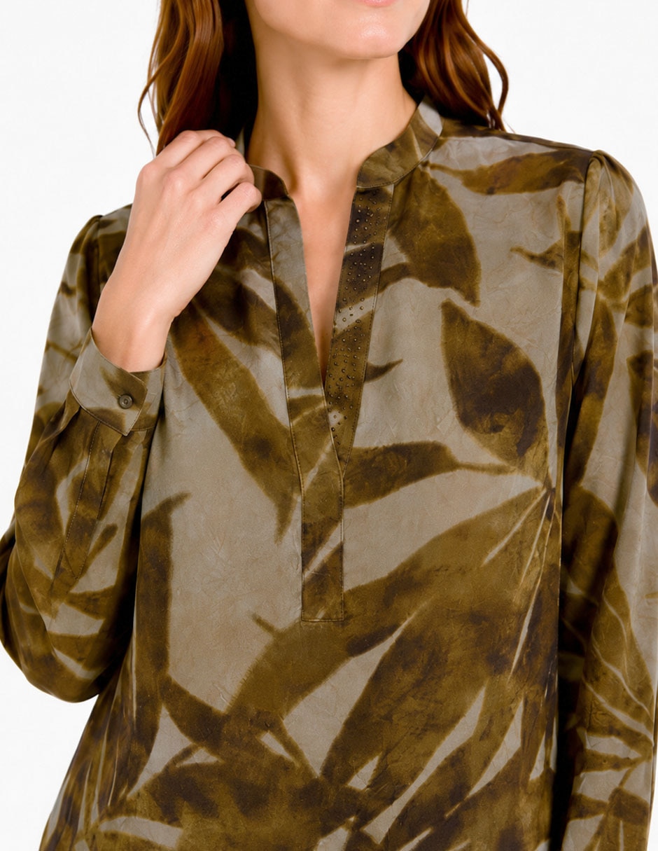 Blusa foley's manga larga para mujer