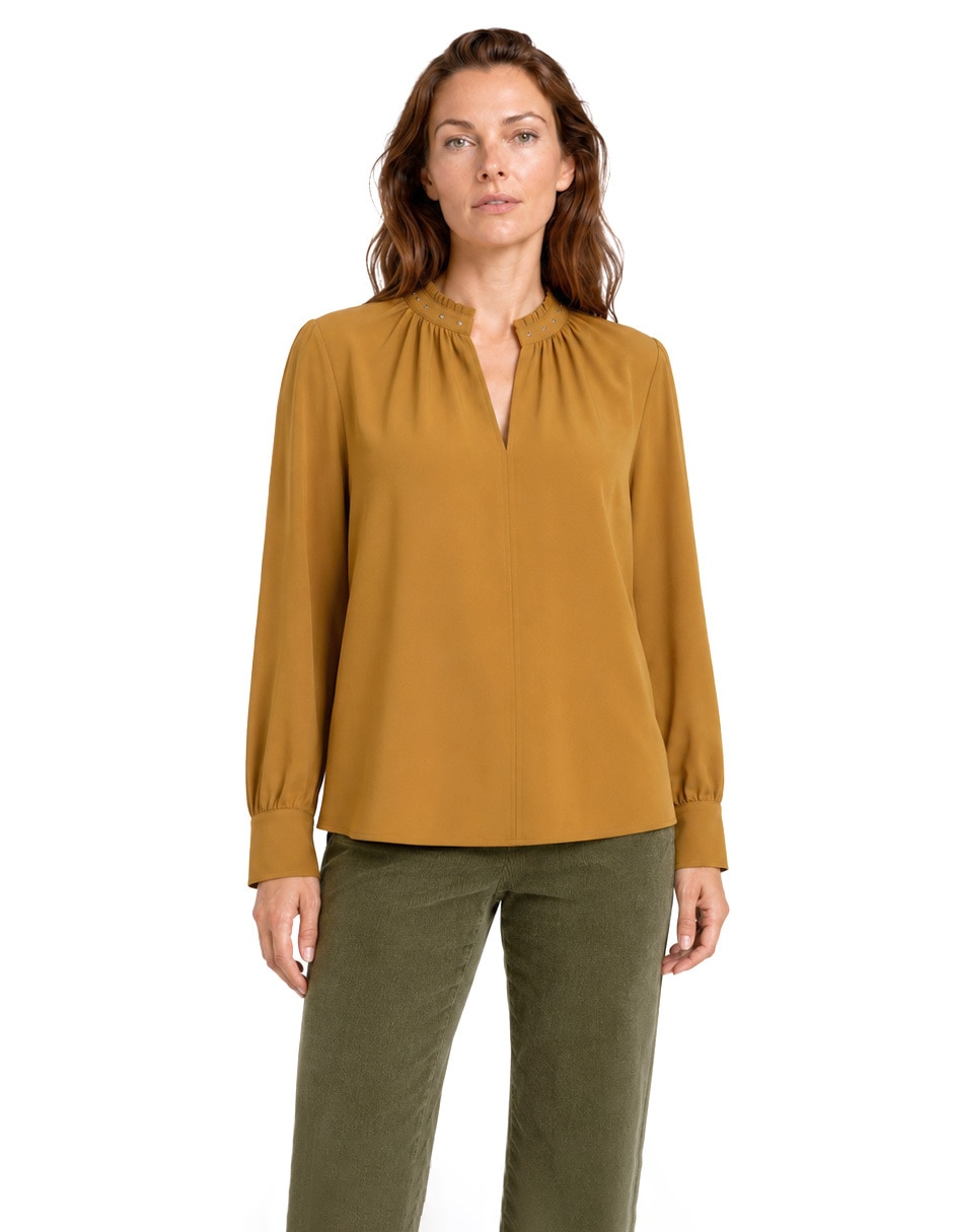 Blusa foley's manga larga para mujer