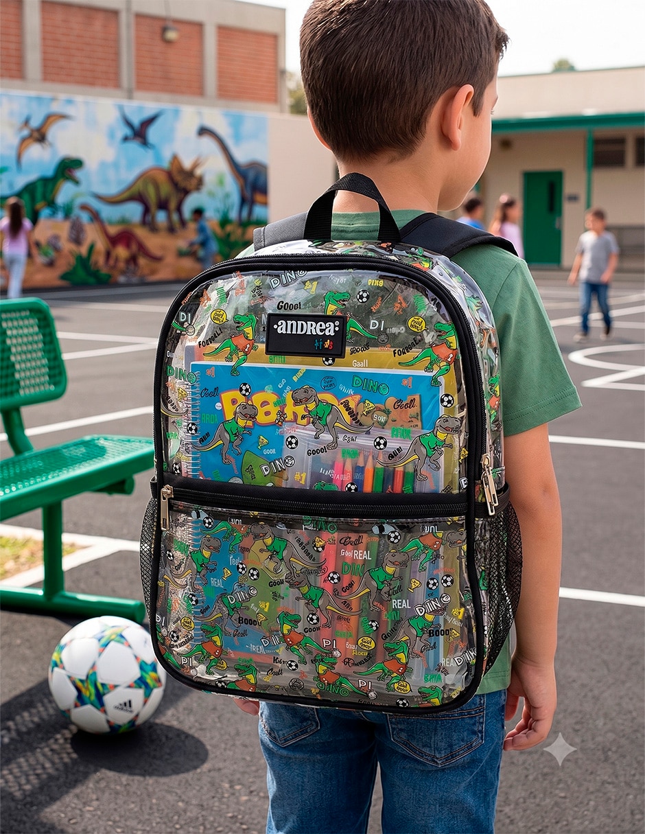 Mochila escolar dinosaurios para niño 3