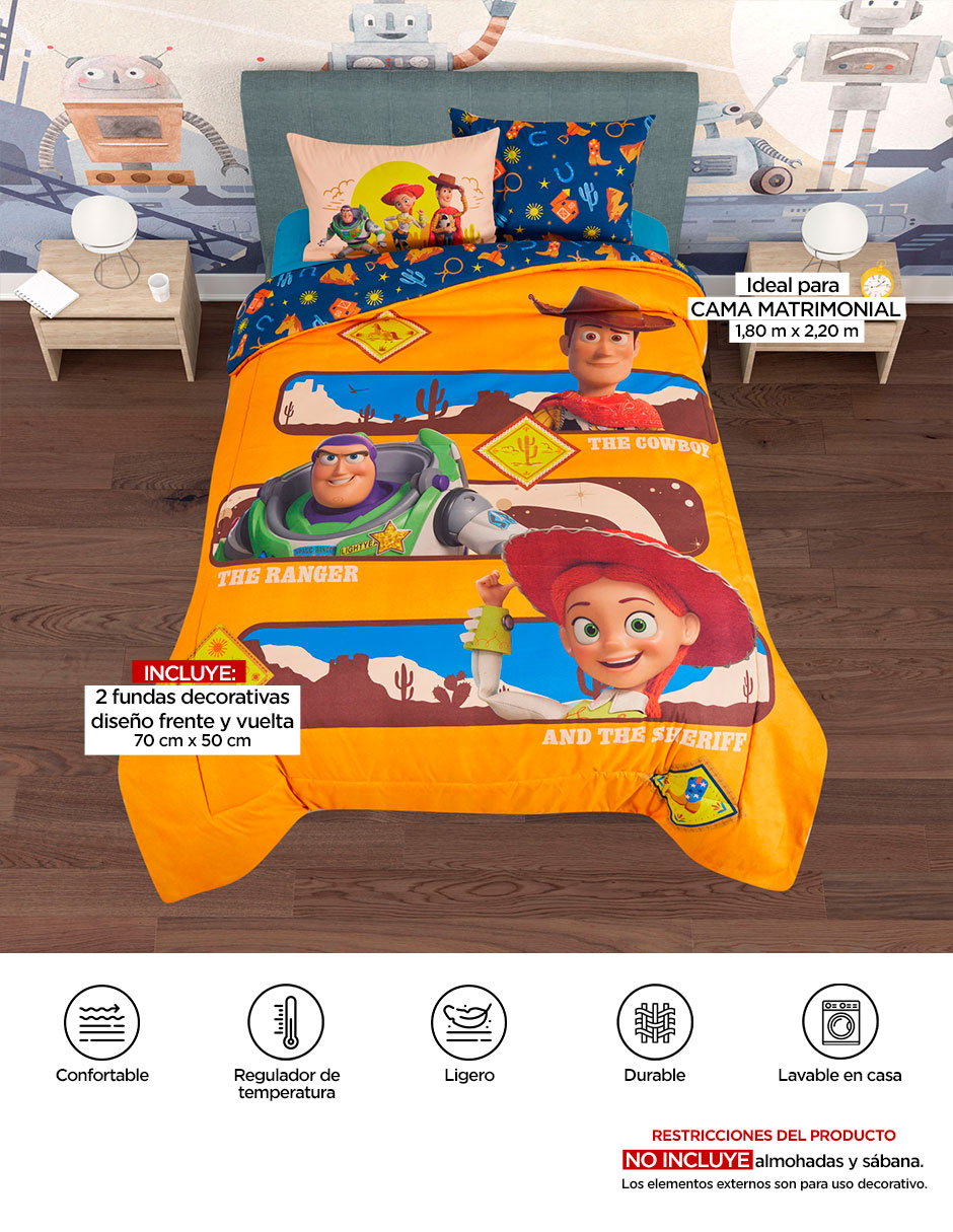 Set edredón aventura toy story 5