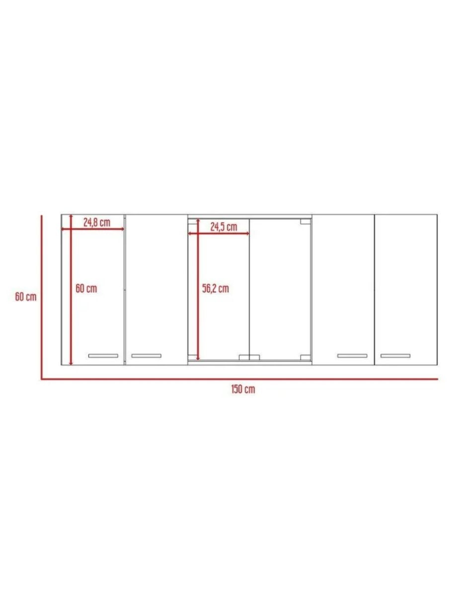 Gabinete superior armable de melamina 2
