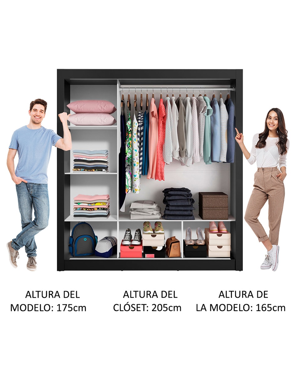 Ropero armable Madesa 10938N2E de MDP