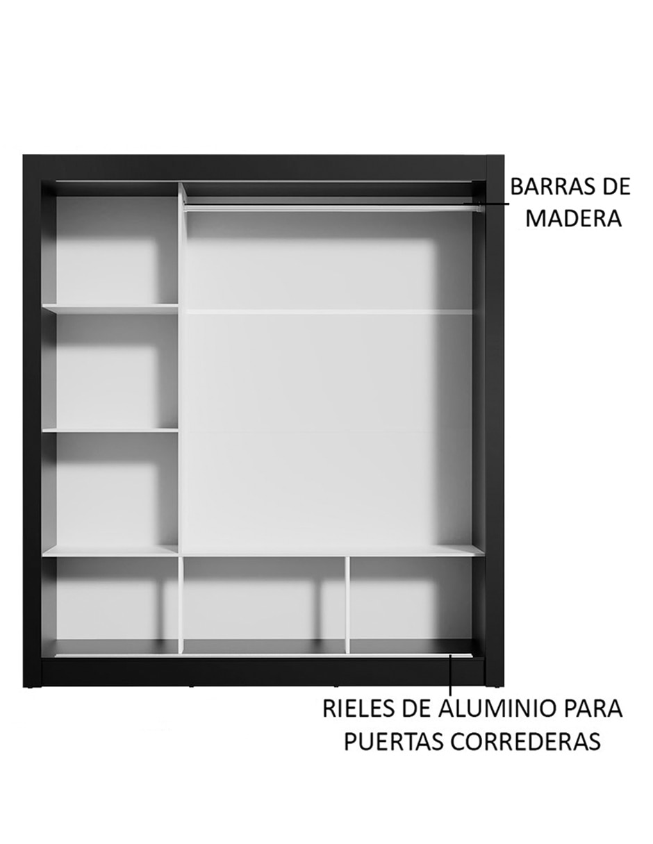 Ropero armable Madesa 10938N2E de MDP