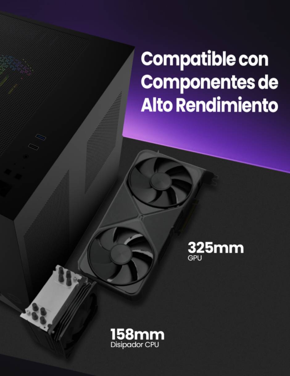 Kit de gabinete gamer gcm-upgx1-m1 15