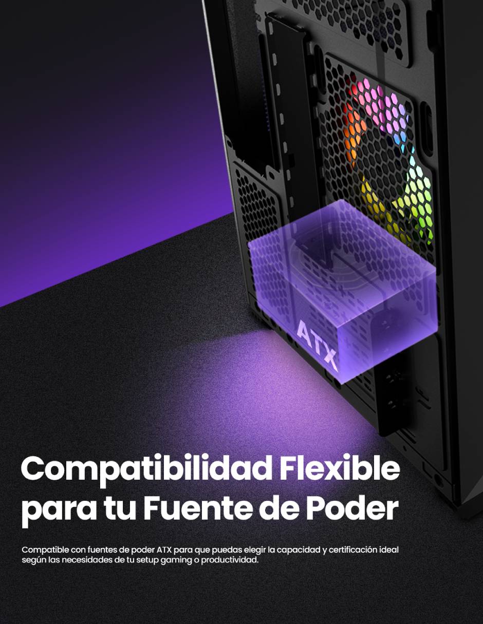 Kit de gabinete gamer gcm-upgx1-m1 9