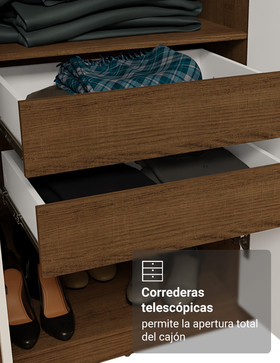 Ropero armable Madesa 1107J32E4GL1 de MDP