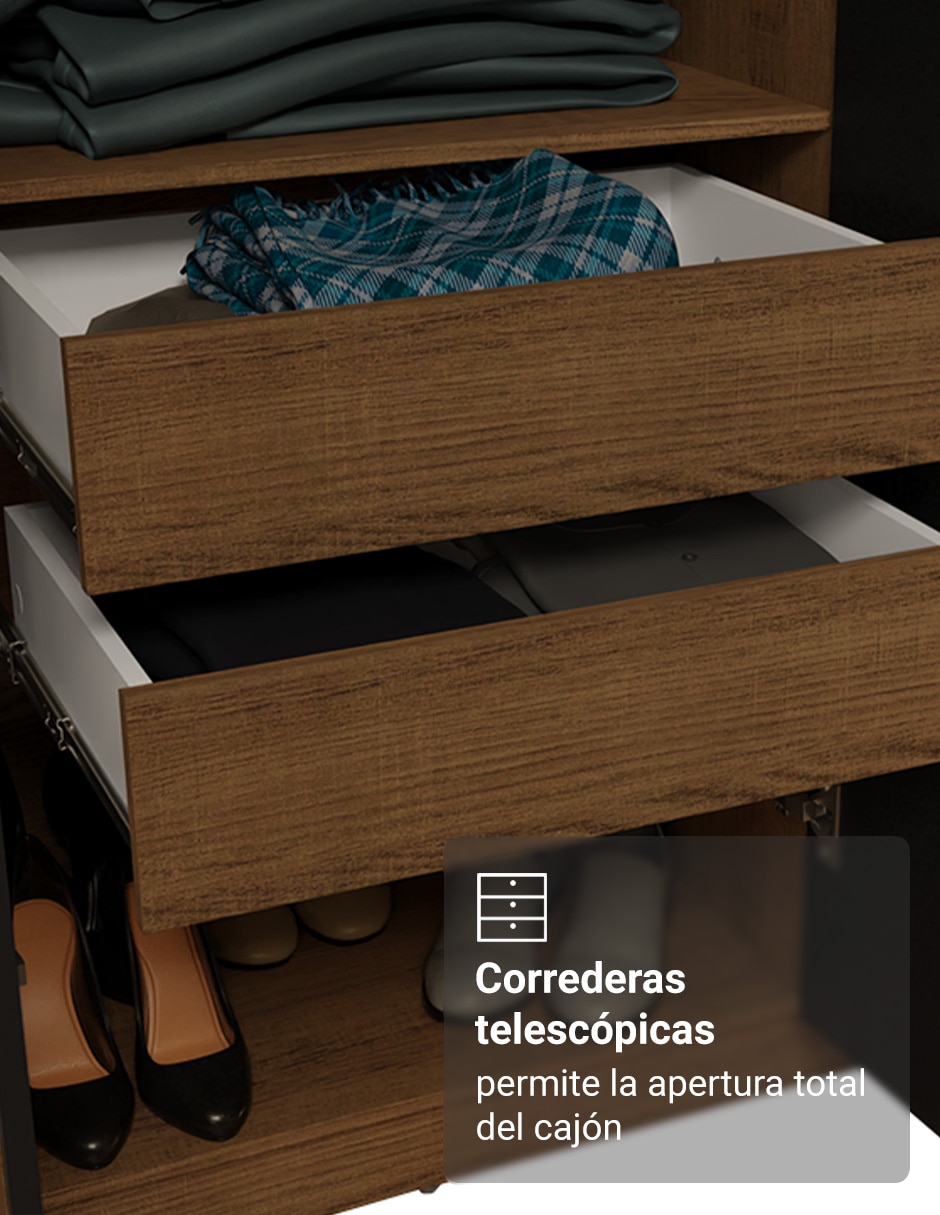 Ropero armable Madesa 1107C14GL1 de MDP