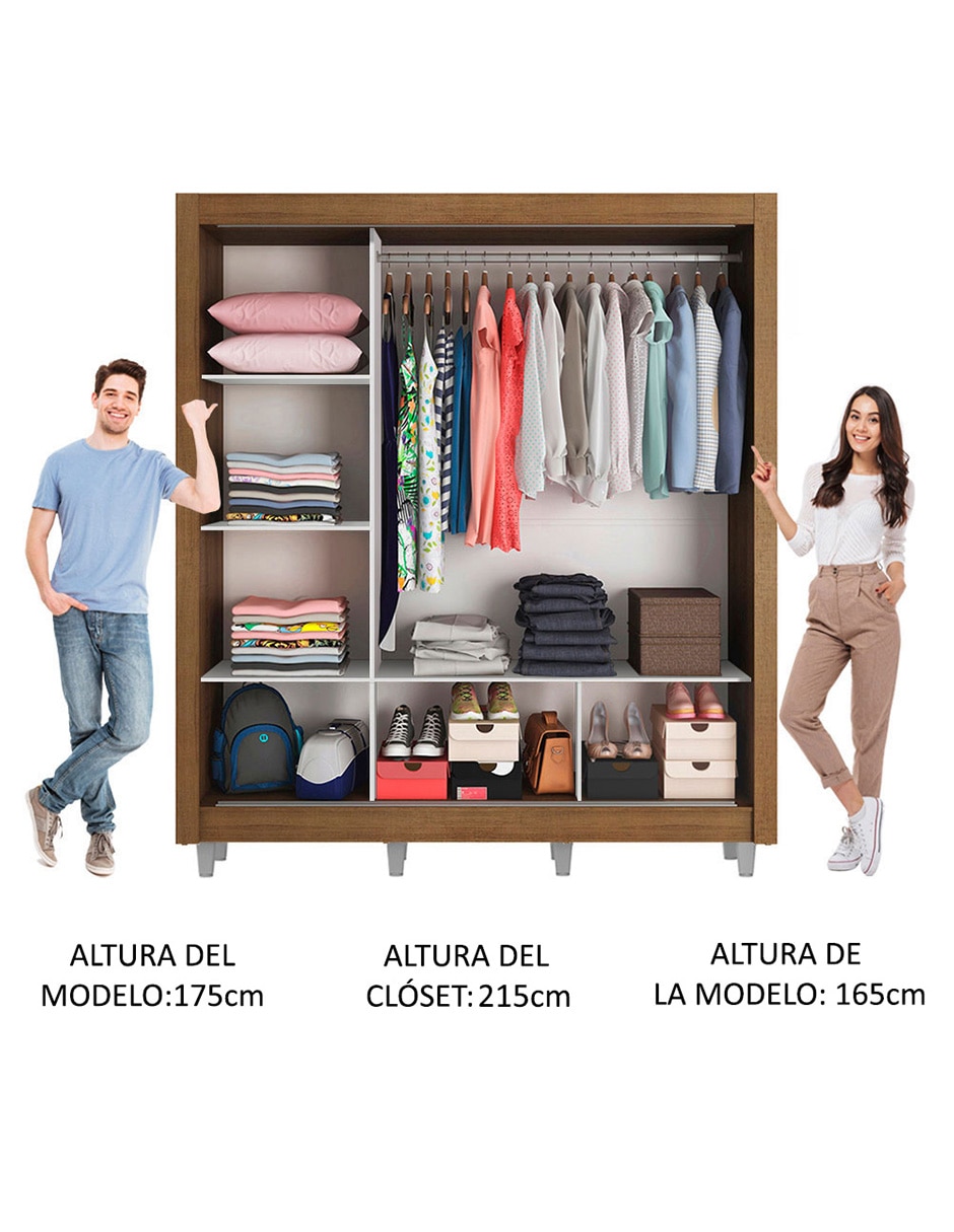 Ropero armable Madesa 10935Z2ECP de MDP