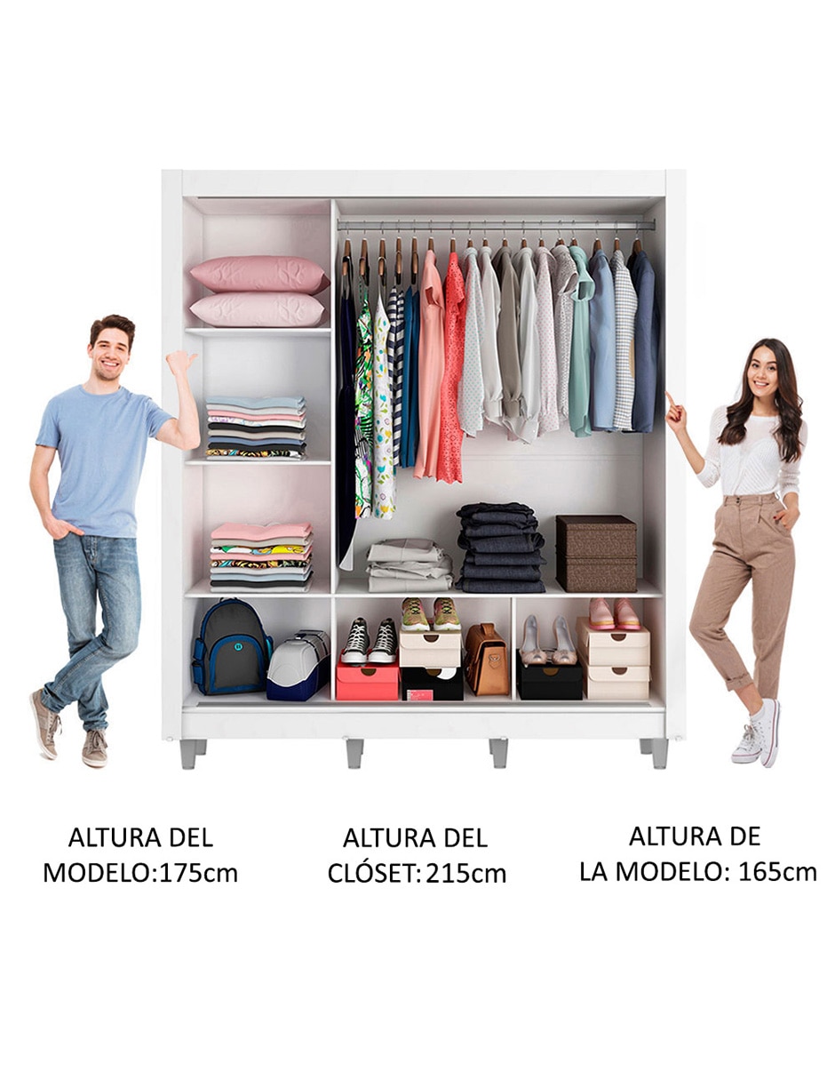 Ropero armable Madesa 10939BCP de MDP