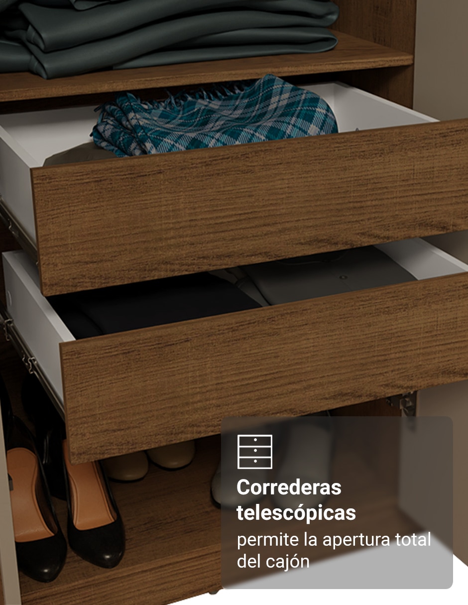 Ropero armable Madesa 1107K94GL1 de MDP