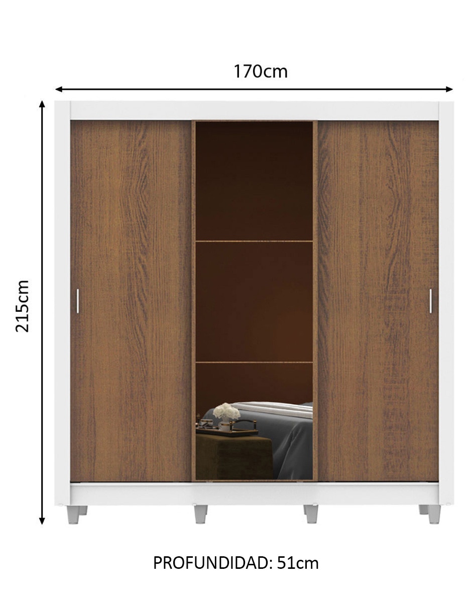 Ropero armable Madesa 10939B1ECP de MDP