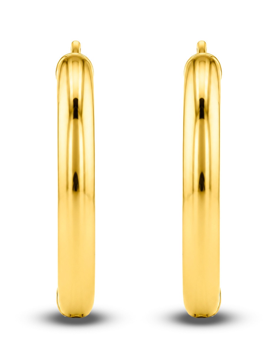Arracadas joyerias bizzarro de oro amarillo 10 k con acabado brillante