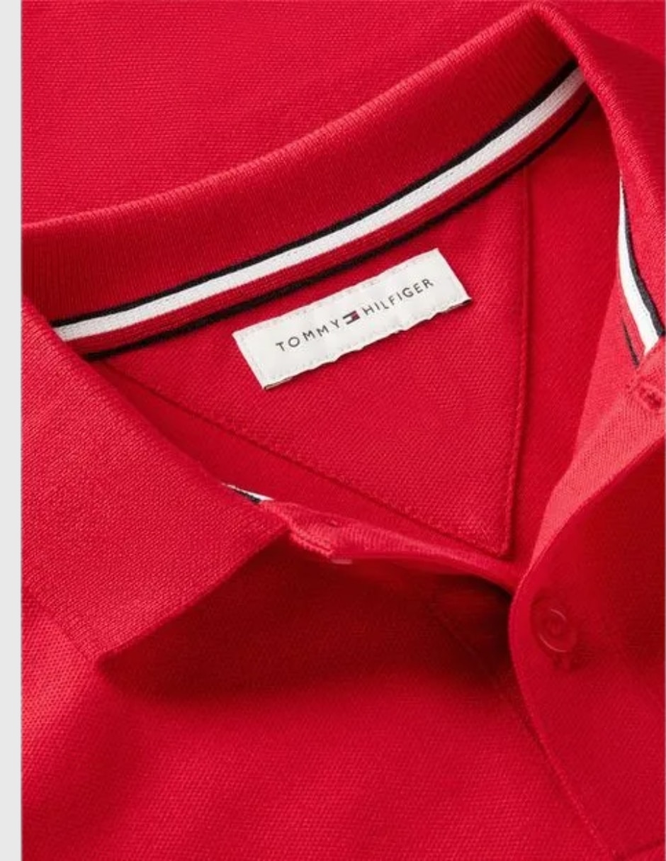 Playera tipo polo de algodón para niño