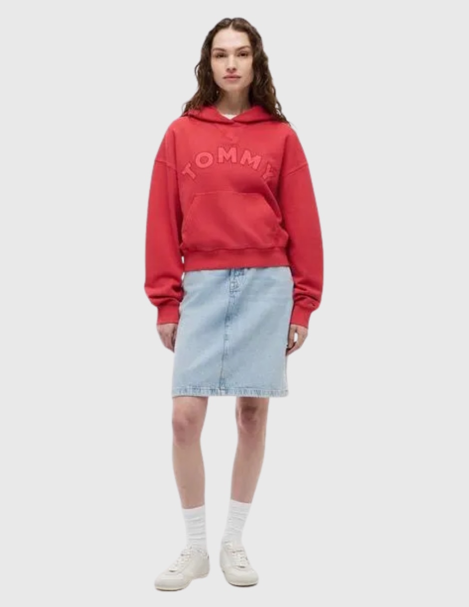 Sudadera con capucha y bolsa para mujer 5