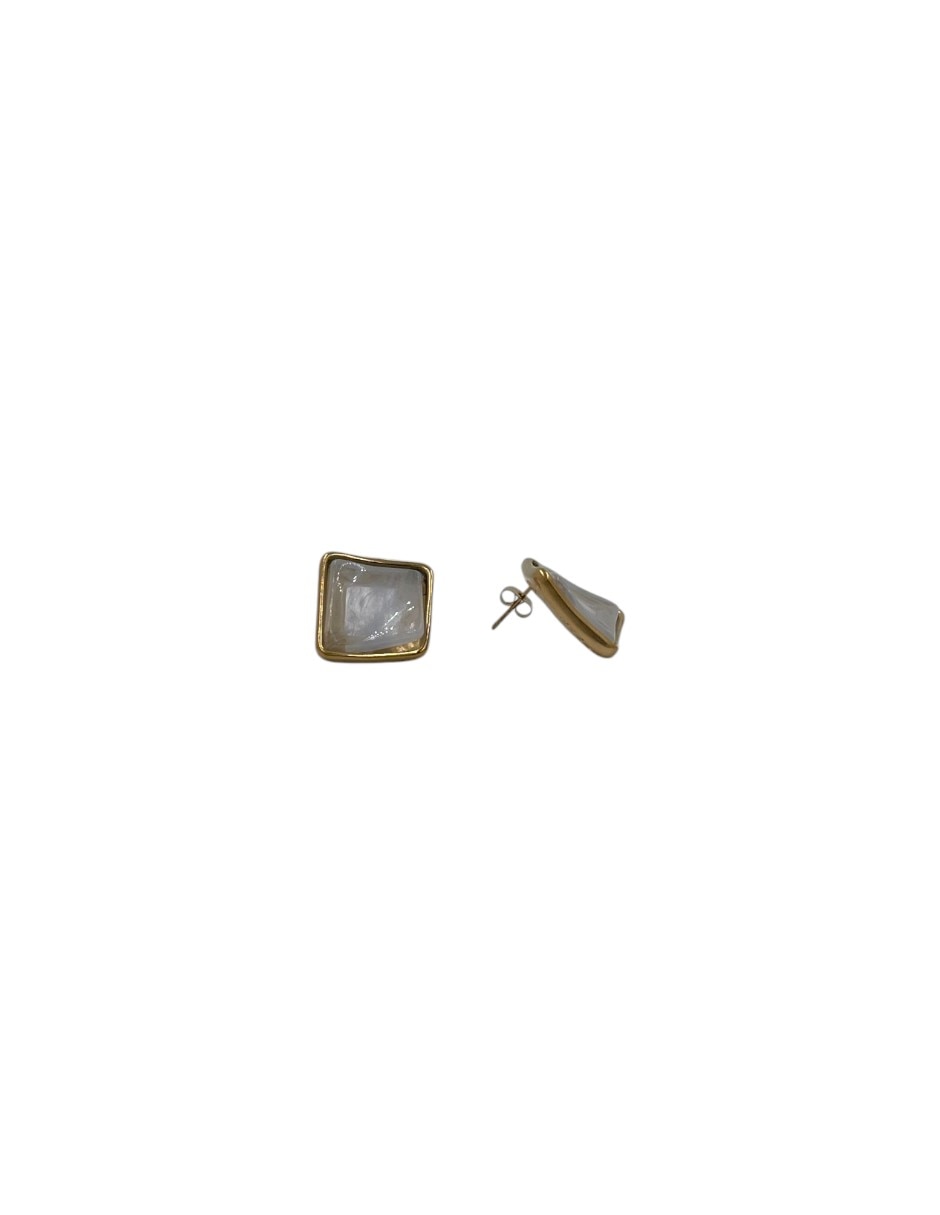 Aretes cortos con acabado esmaltado 2