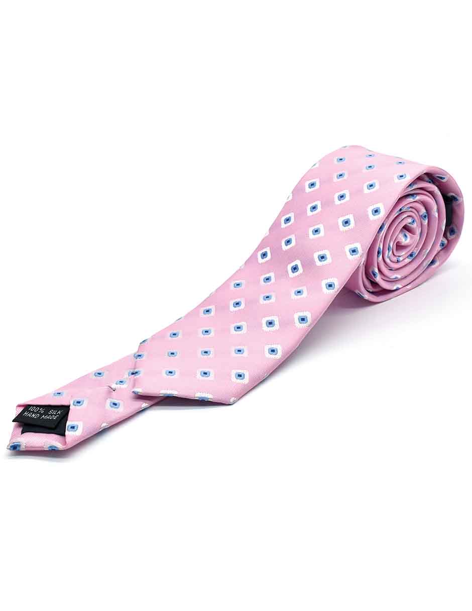 Corbata De seda estampado rombos para hombre