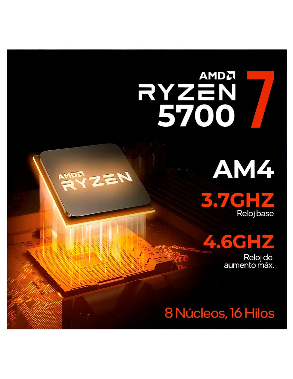 Computadora gamer 27 pulgadas full hd amd ryzen 7 nvidia geforce rtx 5060 16 gb ram 1 tb ssd 6