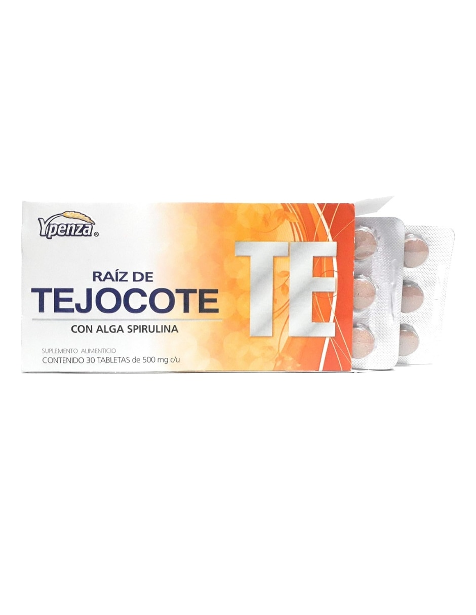 Raíz de Tejocote con Alga Spirulina-30 Tabletas de 500 mg c/u con Raíz de Tejocote sabor Sin sabor de 2