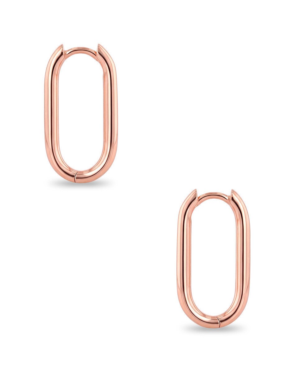 Arracadas joyerias bizzarro de oro rosa 10 k con acabado brillante