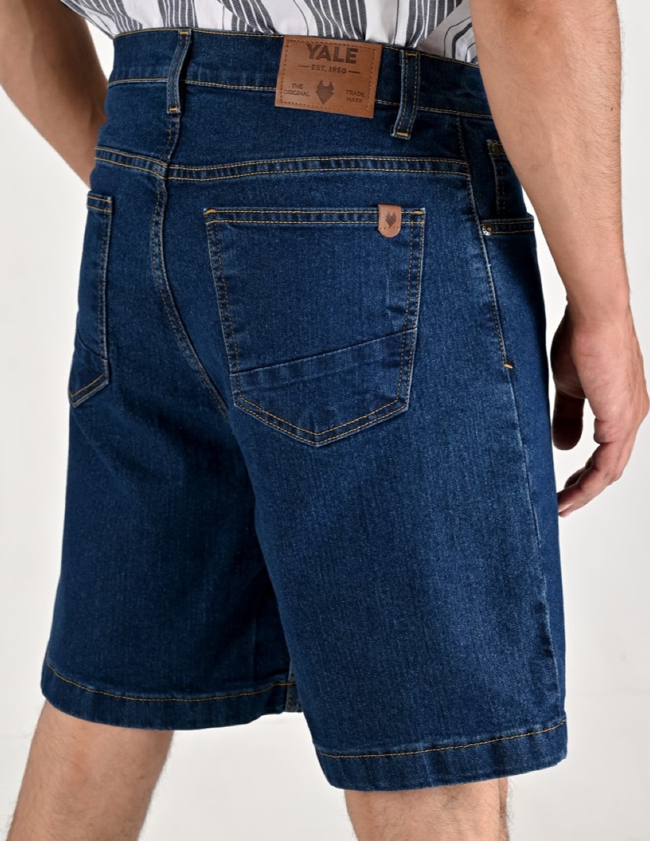 Bermuda de mezclilla para hombre