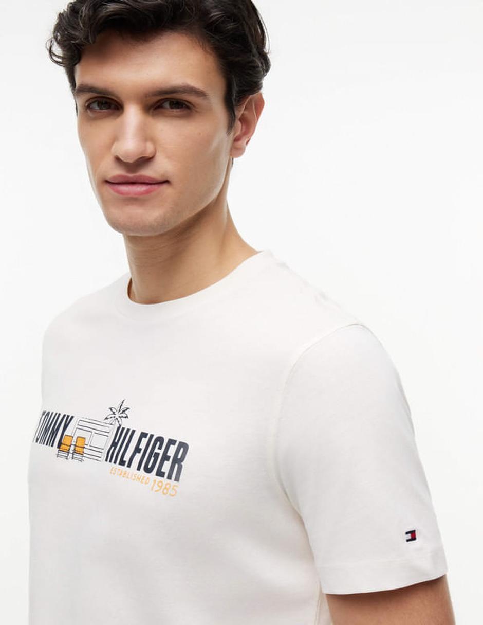 Playera tommy hilfiger cuello redondo para hombre