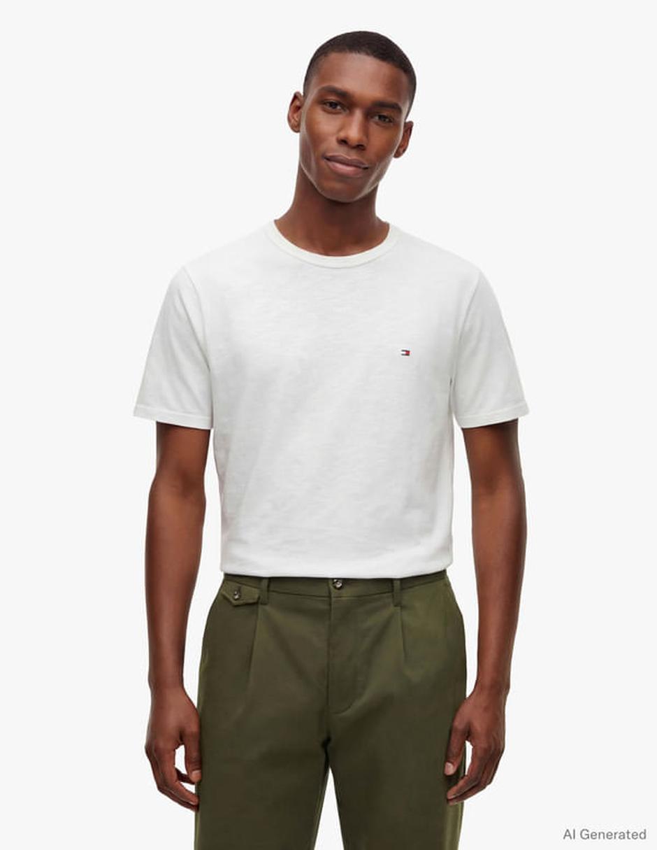 Playera tommy hilfiger cuello redondo para hombre